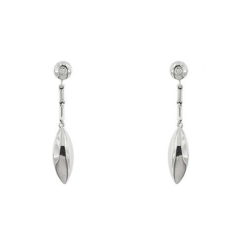 Boucles d'oreilles Chimento - Boucles d’oreilles pendantes en or blanc 18 carats et diamants 58 Facettes 35531