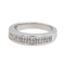 Bague 49 Bague en or blanc 18 carats sertie de diamants taille princesse 58 Facettes 3557066CN