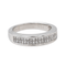 Bague 49 Bague en or blanc 18 carats sertie de diamants taille princesse 58 Facettes 3557066CN