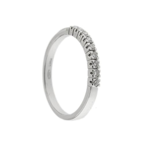 Bague Alfieri & St. John - Bague rivière en or blanc 18 kt avec diamants 0,27 ct 58 Facettes 35584