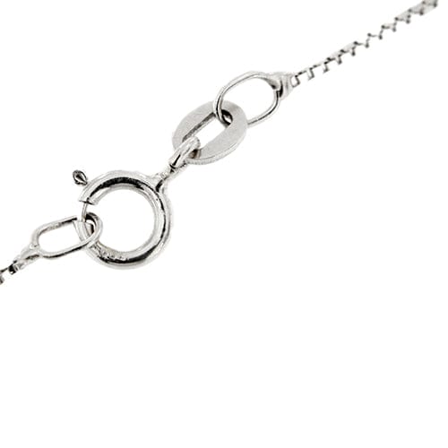 Collier Collier vénitien cœur en or blanc 18 carats et diamants 58 Facettes 35585