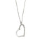 Collier Collier vénitien cœur en or blanc 18 carats et diamants 58 Facettes 35585