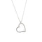 Collier Collier vénitien cœur en or blanc 18 carats et diamants 58 Facettes 35585