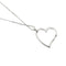 Collier Collier vénitien cœur en or blanc 18 carats et diamants 58 Facettes 35585