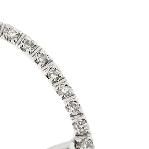 Collier Collier vénitien cœur en or blanc 18 carats et diamants 58 Facettes 35585