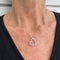 Collier Collier vénitien cœur en or blanc 18 carats et diamants 58 Facettes 35585