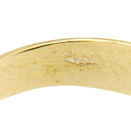 Bague 62 Bague homme en or jaune 18 carats avec cristal rouge 58 Facettes 35623