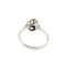 Bague 57 Bague solitaire fleur en or blanc 18 carats et diamants 0,24 ct 58 Facettes 35652