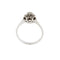 Bague 57 Bague solitaire fleur en or blanc 18 carats et diamants 0,24 ct 58 Facettes 35652