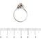 Bague 57 Bague solitaire fleur en or blanc 18 carats et diamants 0,24 ct 58 Facettes 35652