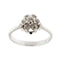 Bague 57 Bague solitaire fleur en or blanc 18 carats et diamants 0,24 ct 58 Facettes 35652