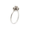 Bague 57 Bague solitaire fleur en or blanc 18 carats et diamants 0,24 ct 58 Facettes 35652