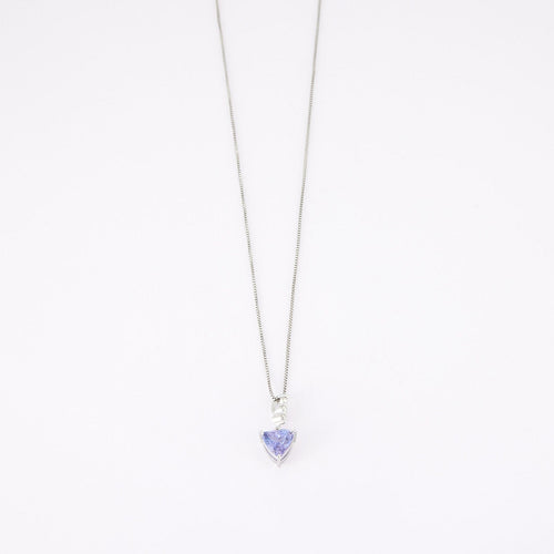 Collier Collier Pendentif Tanzanite Diamants 58 Facettes DV0080-2