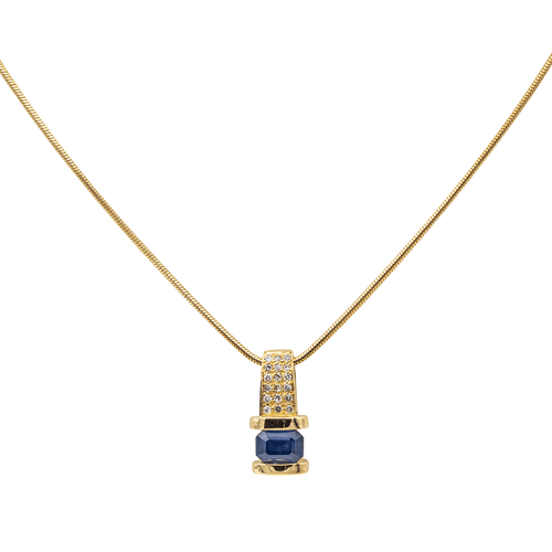 Collier Gay Frères - Collier en or jaune 18 carats saphir et diamants 58 Facettes 3574574CN