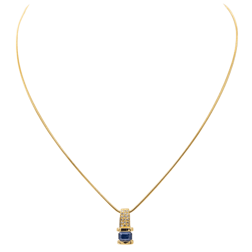 Collier Gay Frères Collier  Or jaune Saphir, Diamant 58 Facettes 3574574CN