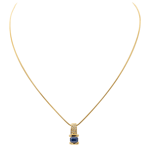 Collier Gay Frères - Collier en or jaune 18 carats saphir et diamants 58 Facettes 3574574CN