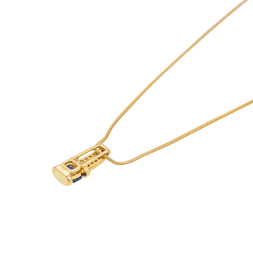 Collier Gay Frères - Collier en or jaune 18 carats saphir et diamants 58 Facettes 3574574CN