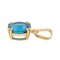 Pendentif Pendentif en or jaune 18 carats serti d’une indigolite 58 Facettes 3576036CN