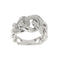 Bague 53 Bague grumetta en or blanc 18 ct et diamants 58 Facettes 35796