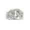 Bague 53 Bague grumetta en or blanc 18 ct et diamants 58 Facettes 35796
