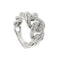 Bague 53 Bague grumetta en or blanc 18 ct et diamants 58 Facettes 35796