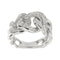 Bague 53 Bague grumetta en or blanc 18 ct et diamants 58 Facettes 35796