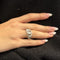 Bague 53 Bague grumetta en or blanc 18 ct et diamants 58 Facettes 35796