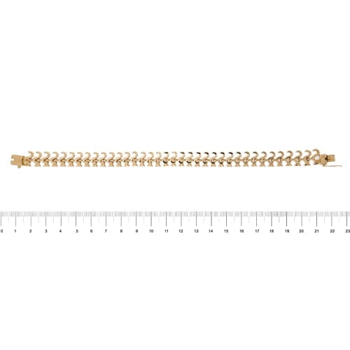 Bracelet Bracelet vintage mailles en S en or rose 18 carats 58 Facettes 35804