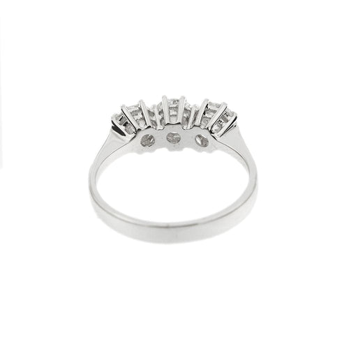 Bague 51 Bague Trilogy en or blanc 18 kt et diamants 58 Facettes 35813