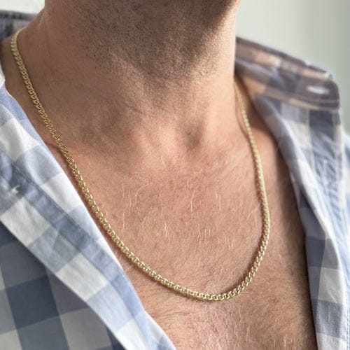 Collier Collier maille traversino en or jaune 18 ct 58 Facettes 35823
