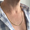 Collier Collier maille traversino en or jaune 18 ct 58 Facettes 35823