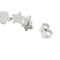 Boucles d'oreilles Boucles d’oreilles pendantes fleur, étoile et cœur en or blanc 18 kt 58 Facettes 36062