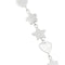 Boucles d'oreilles Boucles d’oreilles pendantes fleur, étoile et cœur en or blanc 18 kt 58 Facettes 36062