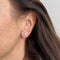 Boucles d'oreilles Boucles d’oreilles point lumineux en or blanc 18 ct et diamants 58 Facettes 36134
