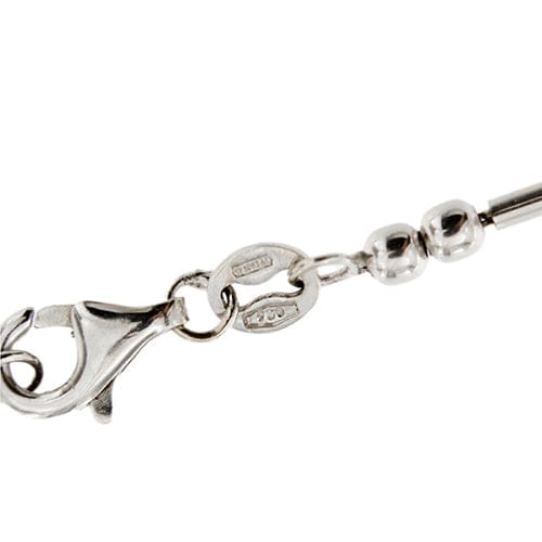 Collier Collier point de lumière en or blanc 18 ct avec diamant 0,10 ct 58 Facettes 36152