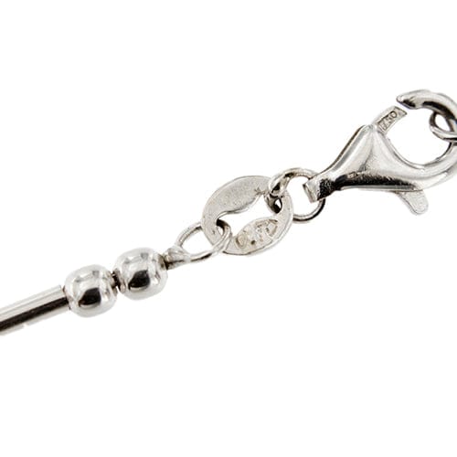 Collier Collier point de lumière en or blanc 18 ct avec diamant 0,10 ct 58 Facettes 36152