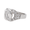 Bague 57 Dinh Van Bague Menottes Or blanc Diamant 58 Facettes 3616727RV