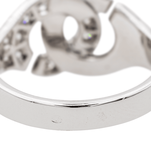 Bague 57 Dinh Van Bague Menottes Or blanc Diamant 58 Facettes 3616727RV