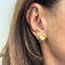 Boucles d'oreilles Boucles d’oreilles puces en or jaune 18 kt 58 Facettes 36225