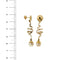Boucles d'oreilles Boucles d'oreilles pendantes à perles en or jaune et or blanc 18 ct 58 Facettes 36258