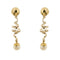Boucles d'oreilles Boucles d'oreilles pendantes à perles en or jaune et or blanc 18 ct 58 Facettes 36258