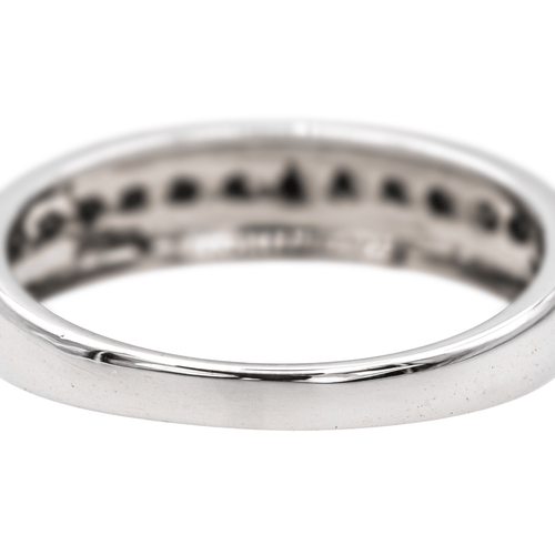 Bague 51 Bague en or blanc 18 carats sertie de diamants noirs 58 Facettes 3629488CN