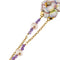 Bracelet Gabriella Rivalta - Bracelet fleur émaillée en or jaune 18 ct avec diamants 58 Facettes 36327