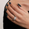 Bague 52 DIOR - Bague "Gourmette" en Or Gris et Diamants 58 Facettes DV0184-18