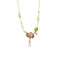 Collier Gabriella Rivalta - Collier fleur émaillée en or jaune 18 ct avec pierres 58 Facettes 36331
