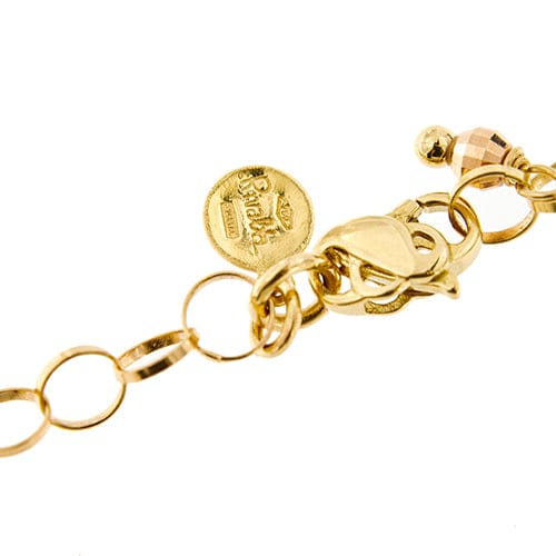 Collier Gabriella Rivalta - Collier fleur émaillée en or jaune 18 ct avec pierres 58 Facettes 36331
