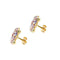Boucles d'oreilles Gabriella Rivalta - Boucles d’oreilles fleurs en or jaune 18 ct émaillées 58 Facettes 36332