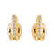 Boucles d'oreilles Boucles d’oreilles demi-créoles en or jaune 18 carats et diamants 58 Facettes 3634764CN