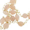 Collier Collier - Chaîne longue en or jaune 18 kt et quartz rose 58 Facettes 36370