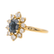 Bague 59 Pompadour - Bague en or jaune avec saphir et diamants 58 Facettes 3641002CN
